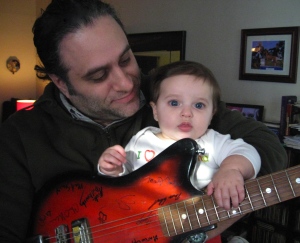 with my 6 1/2 month old daughter, Jillian Maisie, January 2011 (Sunnyside, Queens, NYC)